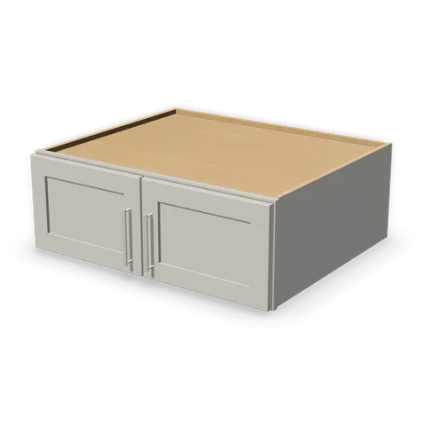 W331227 cabinet in Shaker Light Gray, angle view