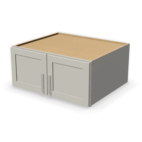 W331527 cabinet in Shaker Light Gray, angle view