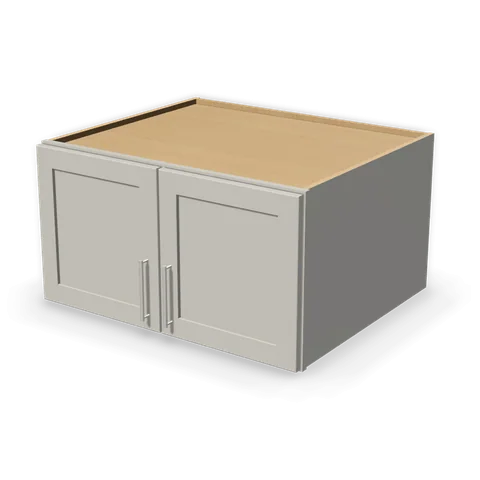 W331827 cabinet in Shaker Light Gray, angle view