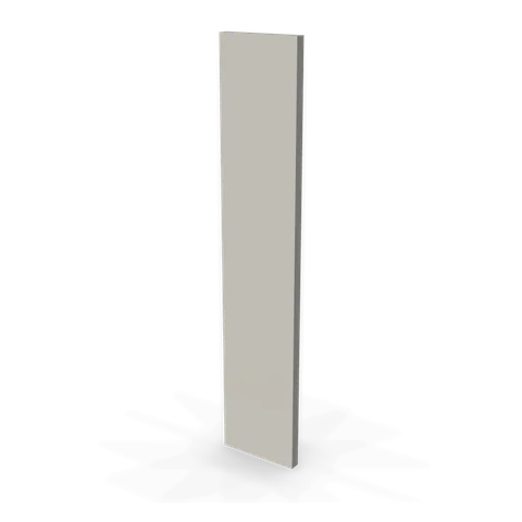 WF630 cabinet in Shaker Light Gray, angle view