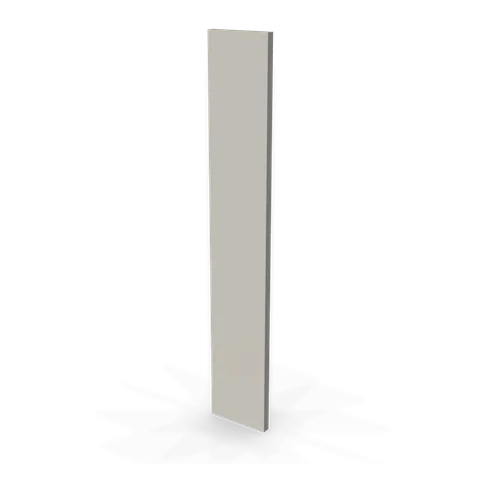 WF636 cabinet in Shaker Light Gray, angle view