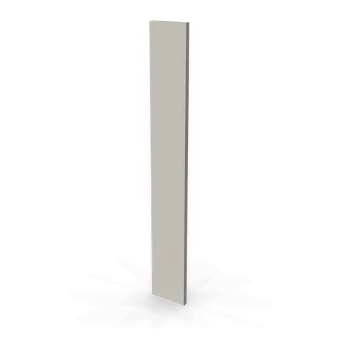WF642 cabinet in Shaker Light Gray, angle view