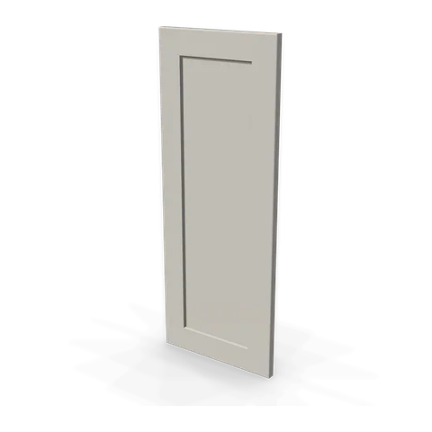 WP-W30 cabinet in Shaker Light Gray, angle view