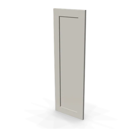 WP-W36 cabinet in Shaker Light Gray, angle view