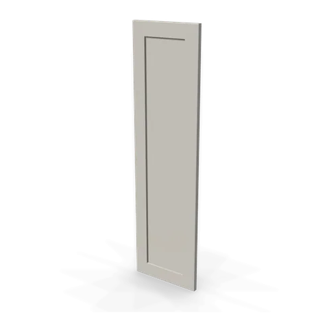 WP-W42 cabinet in Shaker Light Gray, angle view