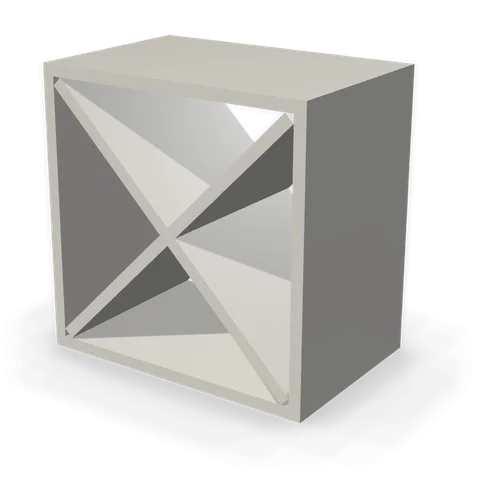 WR1818 cabinet in Shaker Light Gray, angle view