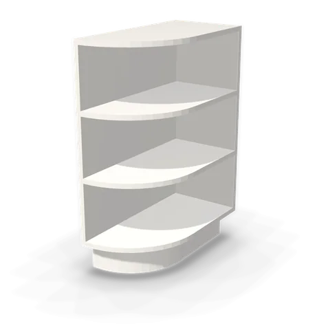 BES12 cabinet in Shaker White, angle view