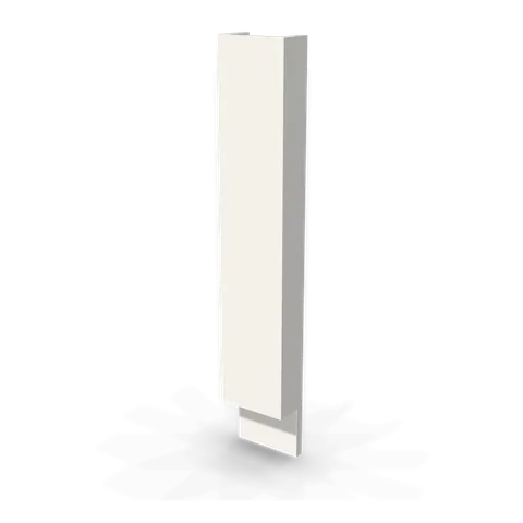 BF6 cabinet in Shaker White, angle view