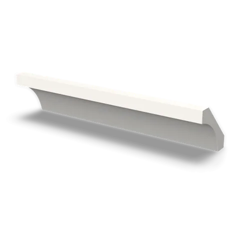 CM4 cabinet in Shaker White, angle view