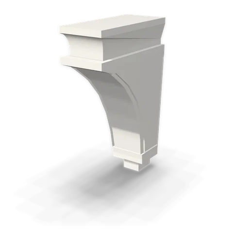 CML cabinet in Shaker White, angle view