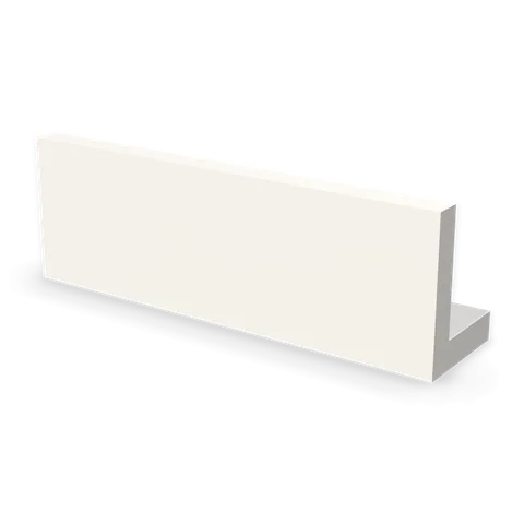 CMR4 cabinet in Shaker White, angle view
