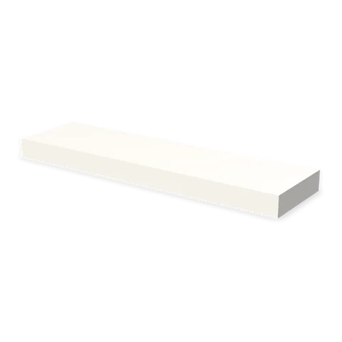 FLS36 cabinet in Shaker White, angle view