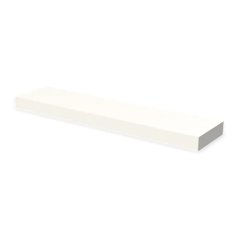 FLS42 cabinet in Shaker White, angle view