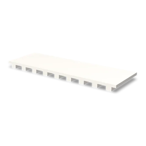 GL-36 cabinet in Shaker White, angle view