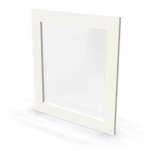 M2427 cabinet in Shaker White, angle view