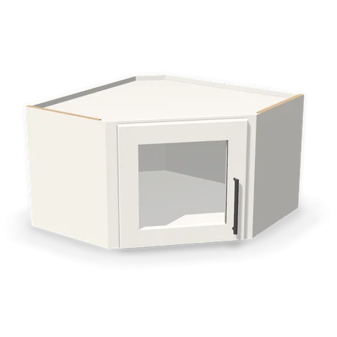 PGDWDC2415 cabinet in Shaker White, angle view