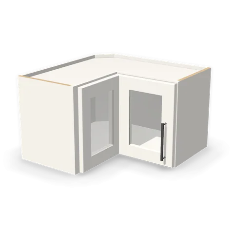 PGDWPC2415 cabinet in Shaker White, angle view