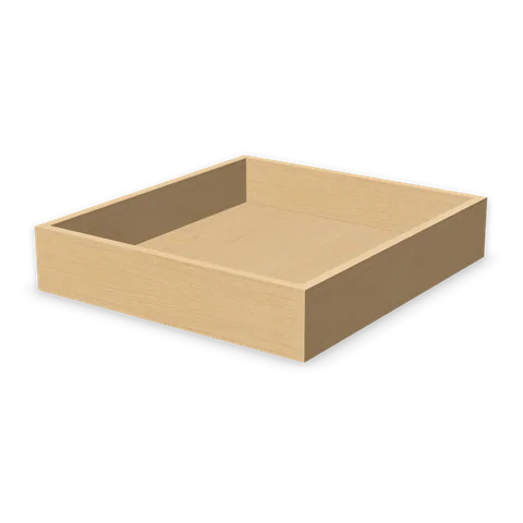 RD24 cabinet in Shaker White, angle view