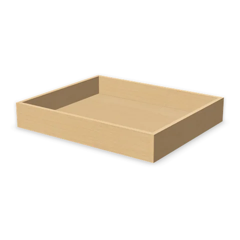 RD30 cabinet in Shaker White, angle view