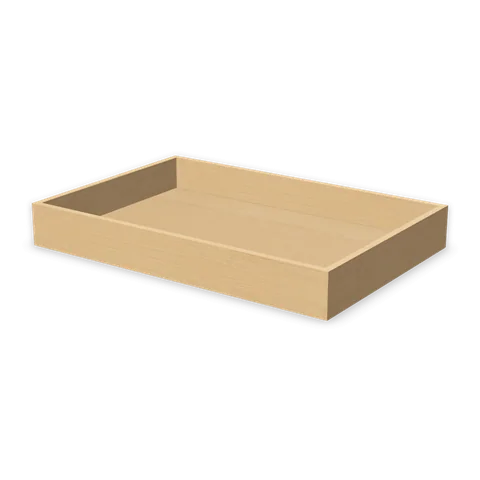 RD36 cabinet in Shaker White, angle view