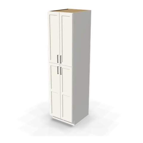 TP249627 cabinet in Shaker White, angle view
