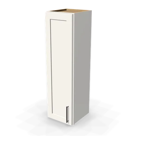W1242 cabinet in Shaker White, angle view