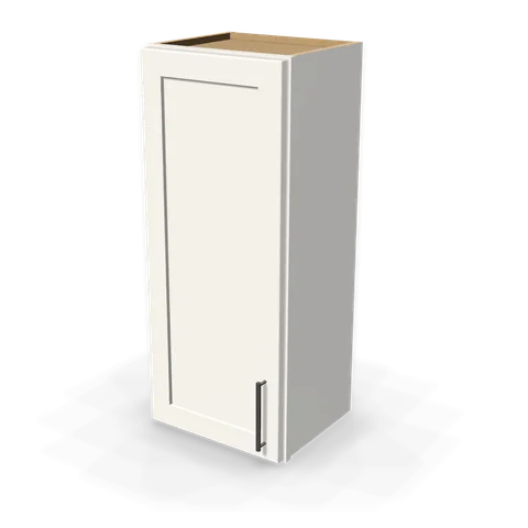 W1536 cabinet in Shaker White, angle view