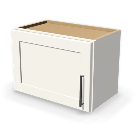 W2115 cabinet in Shaker White, angle view