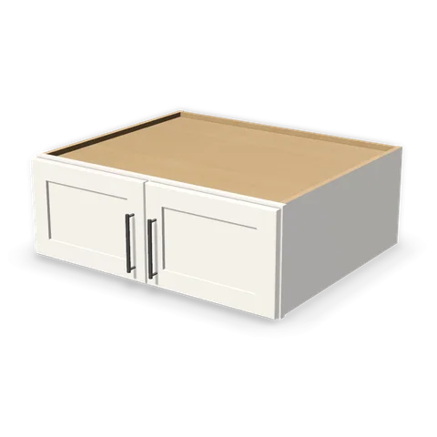 W331227 cabinet in Shaker White, angle view