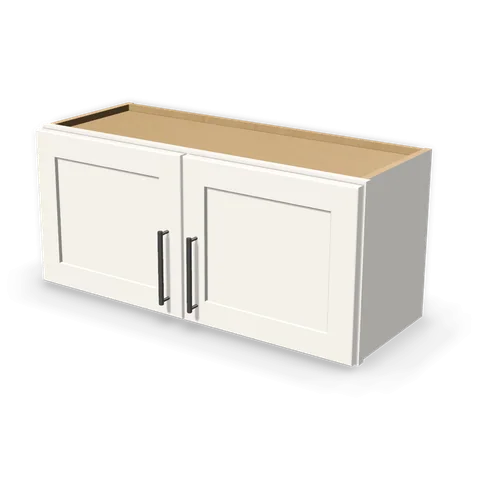 W3315 cabinet in Shaker White, angle view
