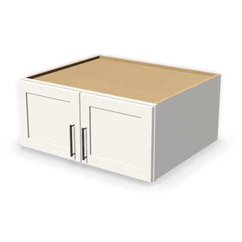 W331527 cabinet in Shaker White, angle view