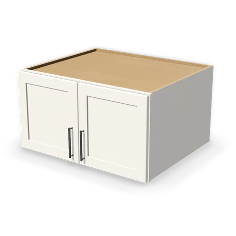 W331827 cabinet in Shaker White, angle view