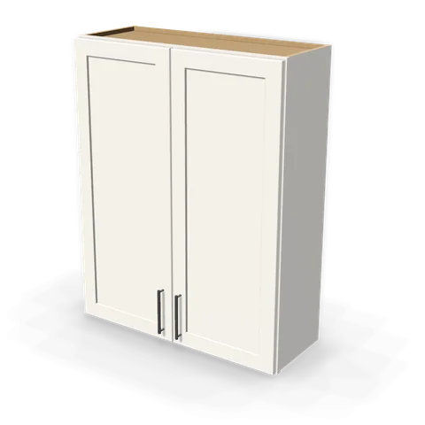 W3342 cabinet in Shaker White, angle view