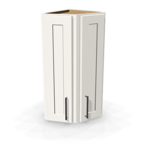 WAE1230 cabinet in Shaker White, angle view