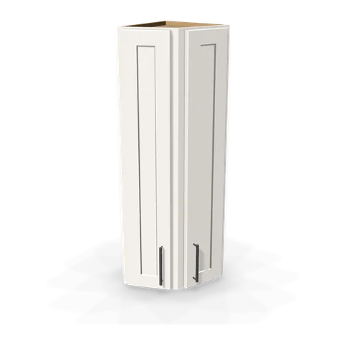 WAE1242 cabinet in Shaker White, angle view