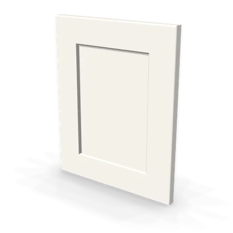 WP-W15 cabinet in Shaker White, angle view