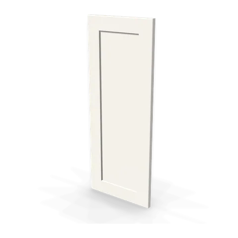 WP-W30 cabinet in Shaker White, angle view