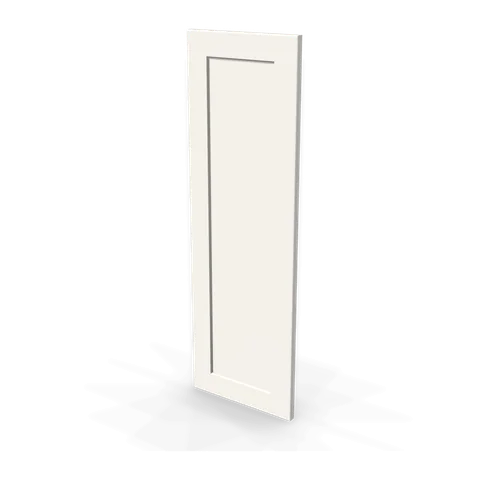 WP-W36 cabinet in Shaker White, angle view