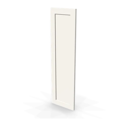 WP-W42 cabinet in Shaker White, angle view