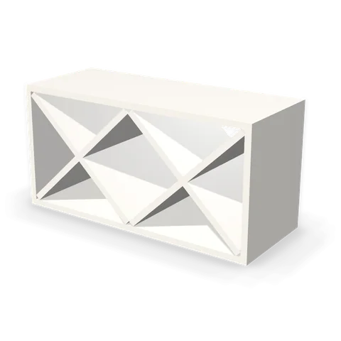 WR3015 cabinet in Shaker White, angle view