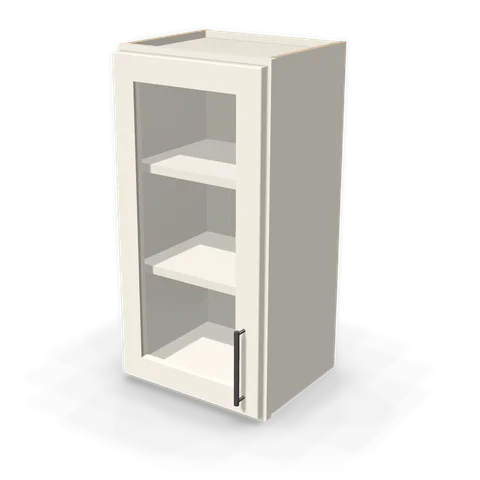 W1530GD cabinet in Shaker Soft White