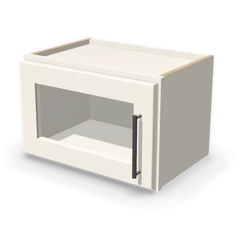 W1812GD cabinet in Shaker Soft White