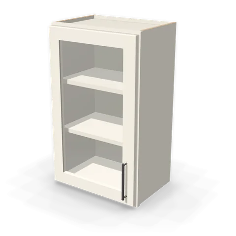 W1830GD cabinet in Shaker Soft White