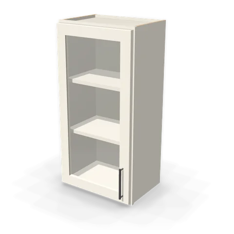 W1836GD cabinet in Shaker Soft White