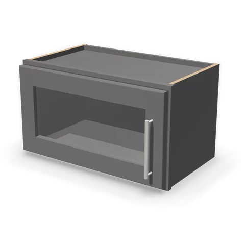 W2112GD cabinet in Shaker Dark Gray, angle view