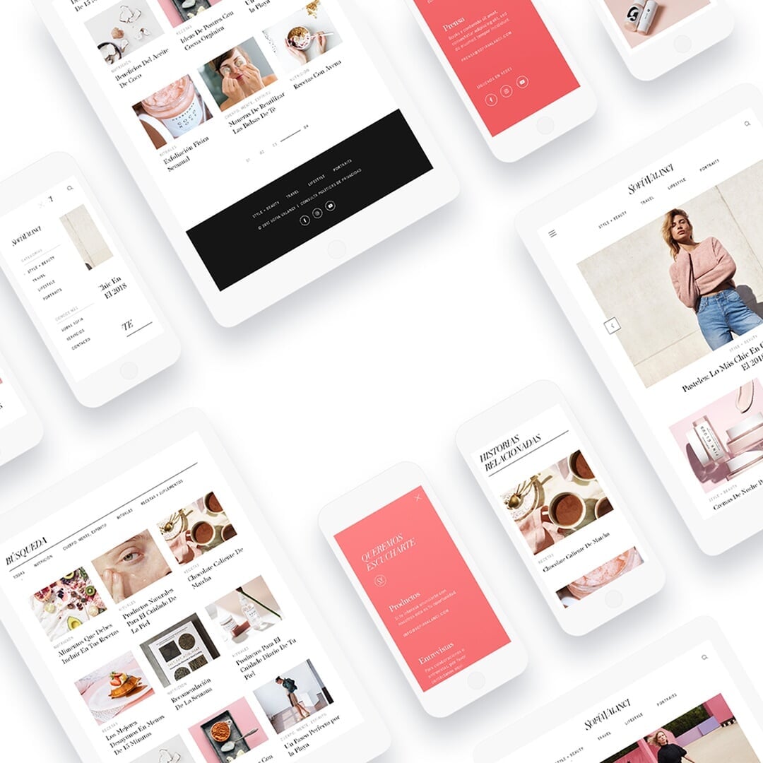 Website Design And Development For Sofia Valanci Blog by Anagrama ...