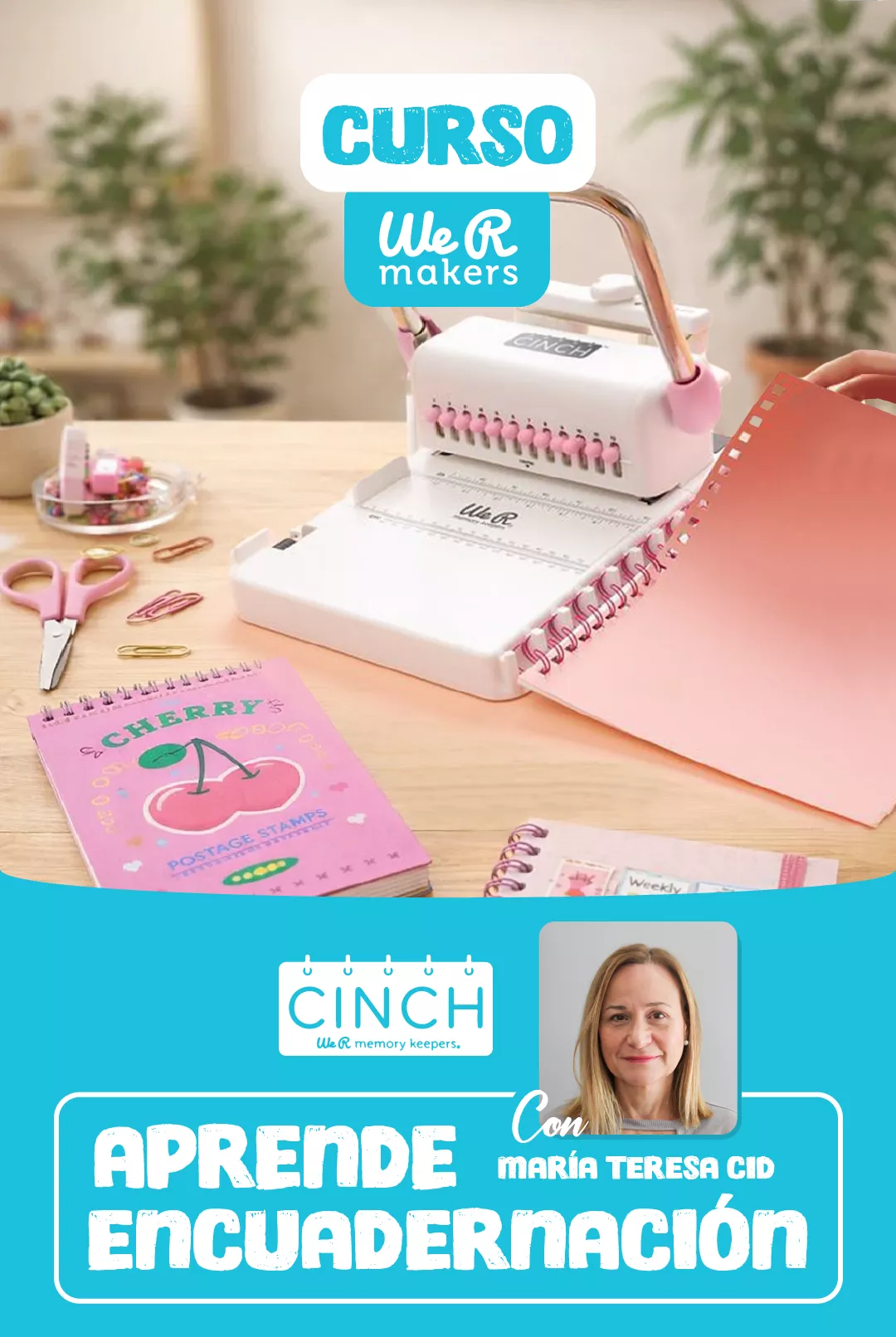 Taller de iniciación y uso de la encuadernadora Cinch