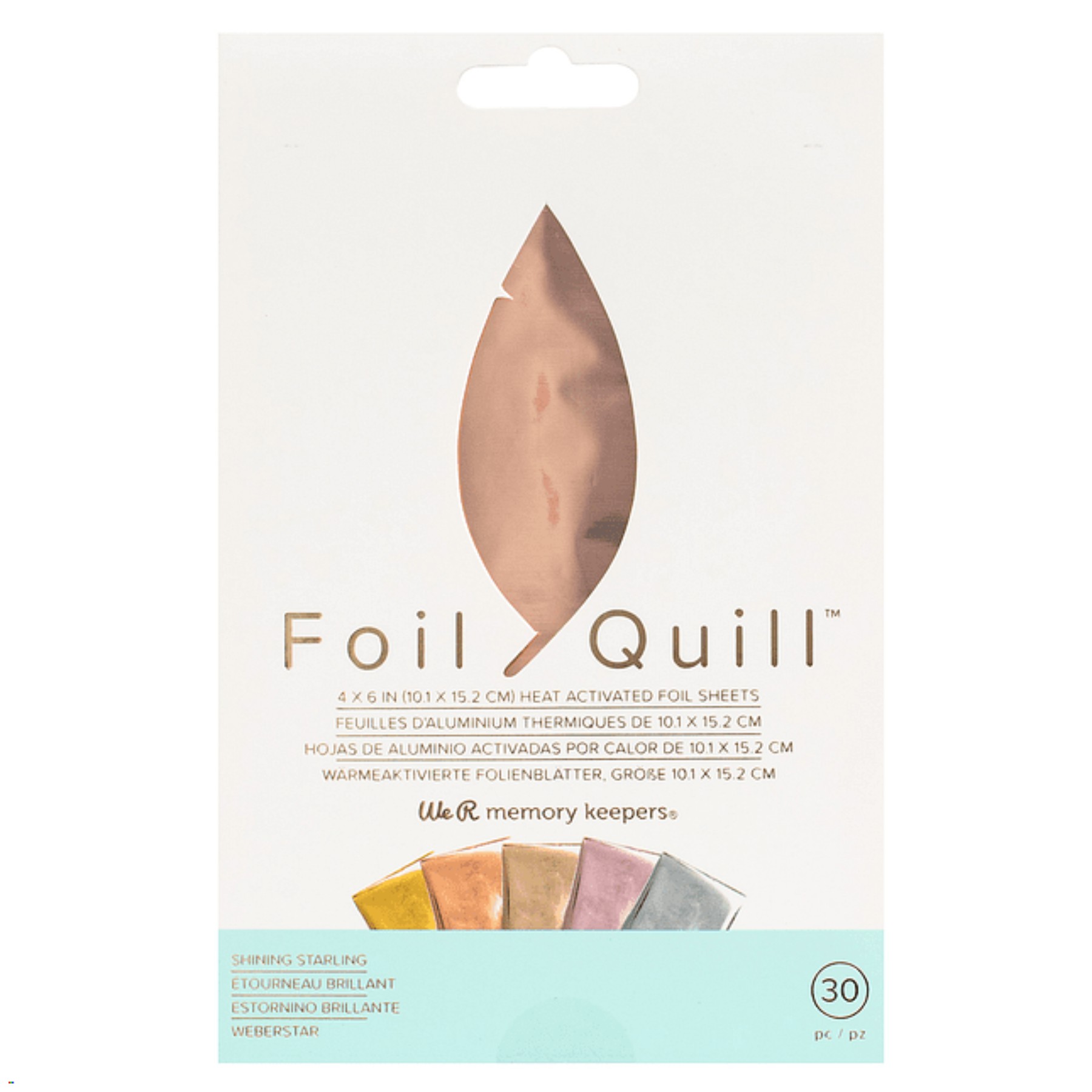 Folia para Foil Quill 30 hojas de 10x15 cm starling