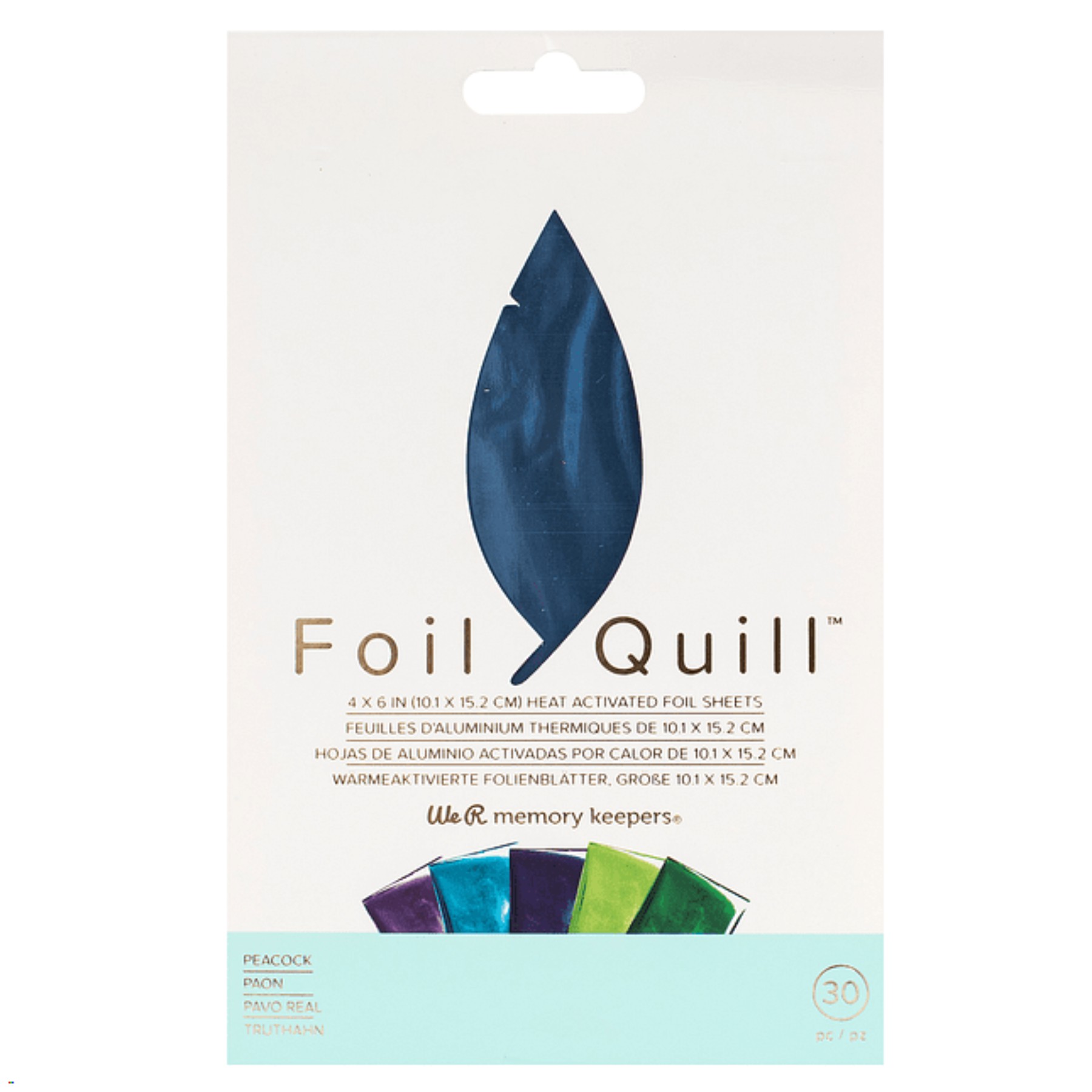 Folia para Foil Quill 30 hojas de 10x15 cm tonos oscuros