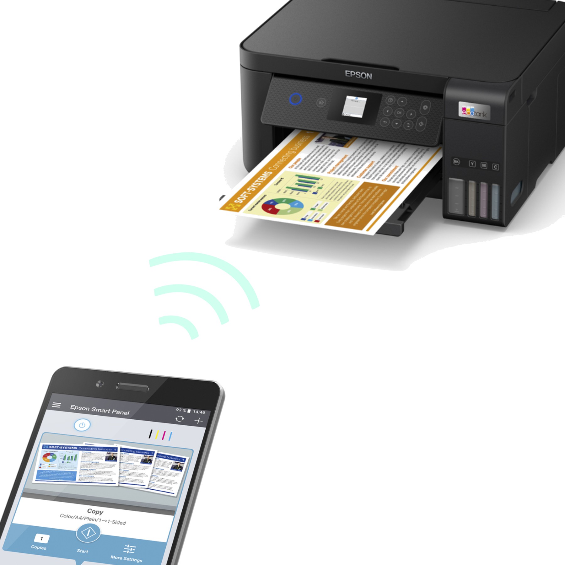 DesignTec - Impresora multifuncional Epson ecotank L4260 Wifi